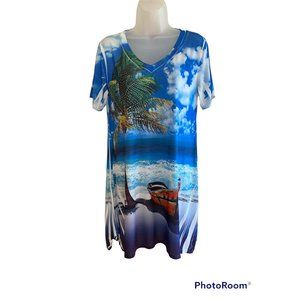 New Ladies Pretty Woman Jeweled Beach Dress Size Medium